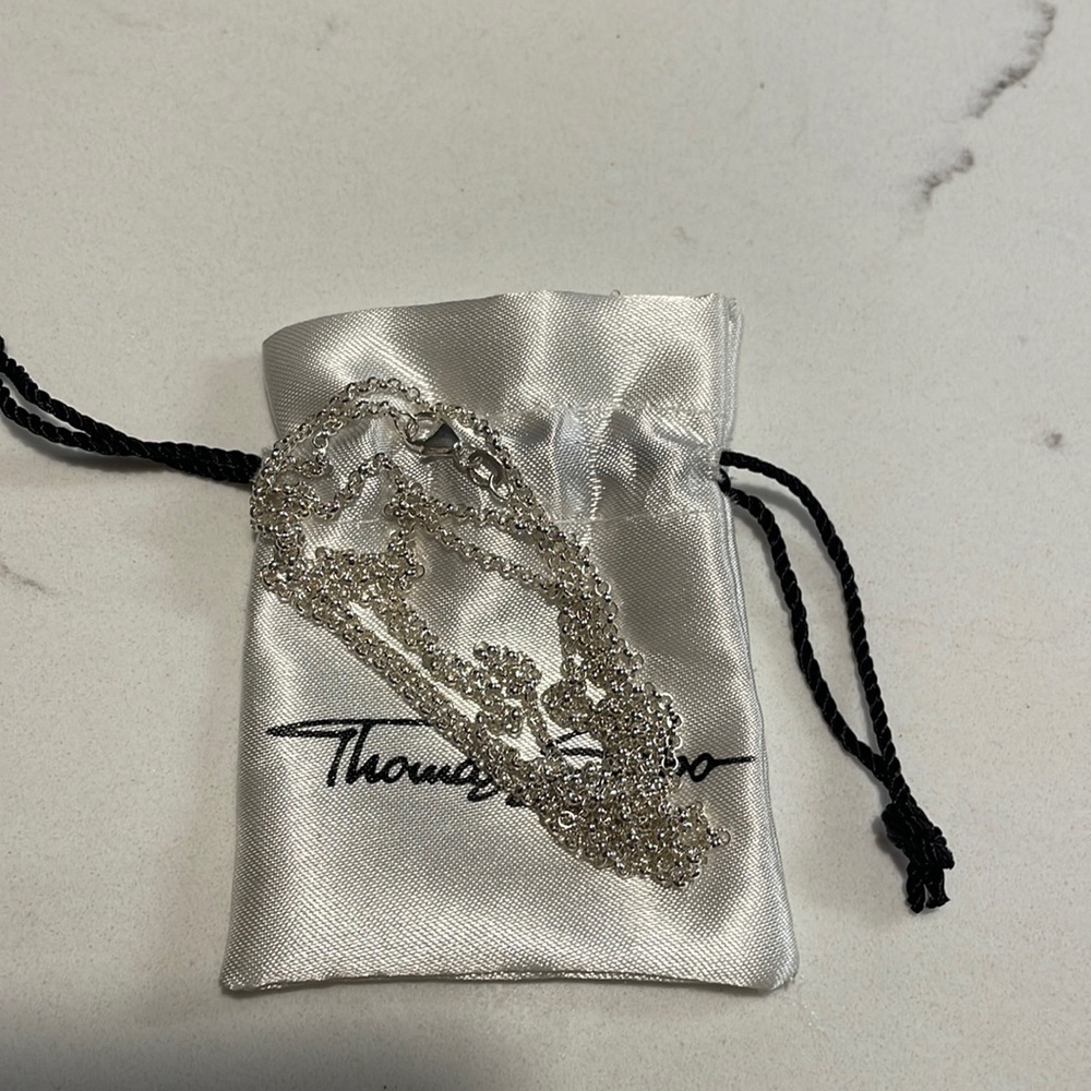 Thomas Sabo 18” long silver necklace